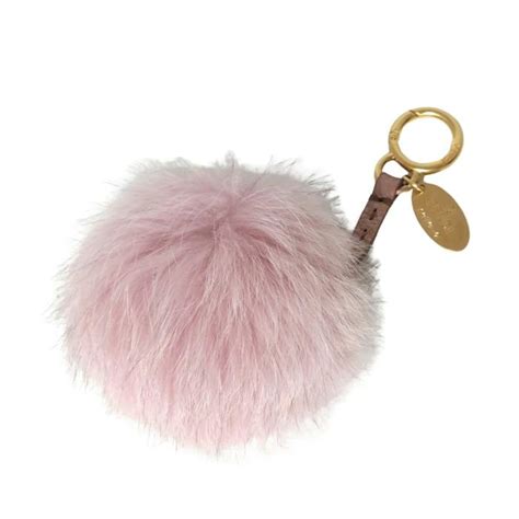 fendi pink fur charm|Pompon Karl Fendi Bag charms for Women .